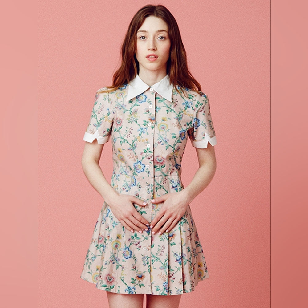 Samantha Pleet Floral Mini Dress